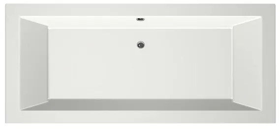 Xenz Society Duobad - 180x80x53 - afvoer Midden - acryl - wit mat 6853-03