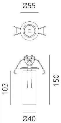 Artemide Architectural -   Plafondlamp spots Vector Koper