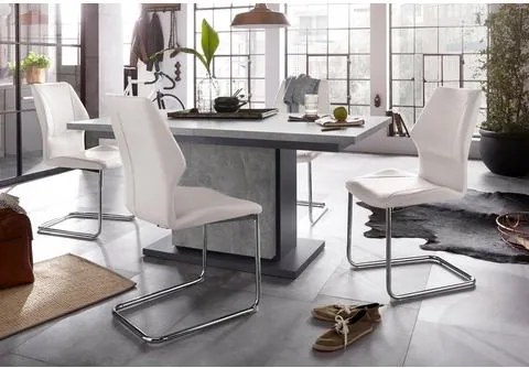 Homexperts eethoek »Bärbel/Amelie«, breedte 160 cm met lade en 4 stoelen