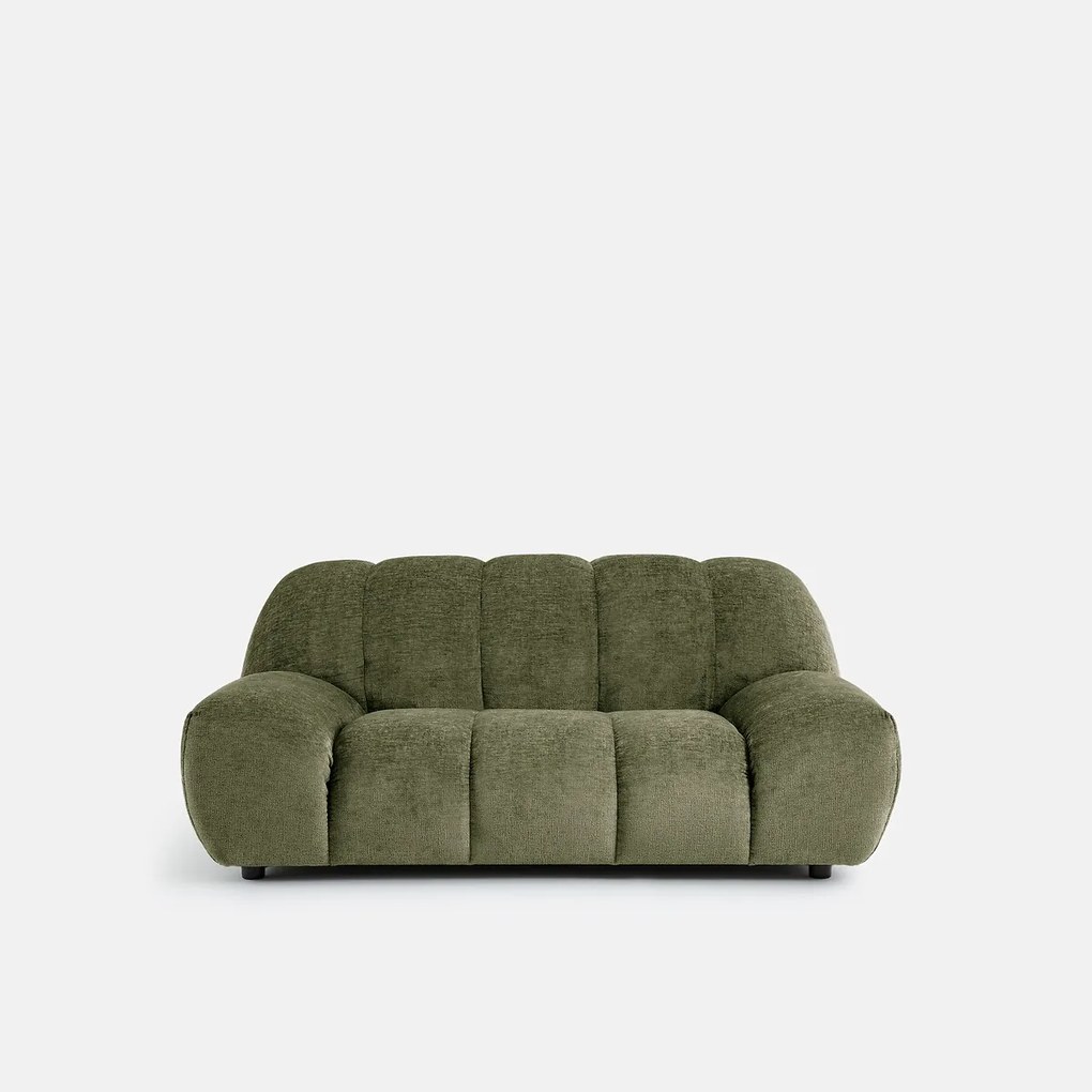 2-zits bank van dik fluweel Nuria