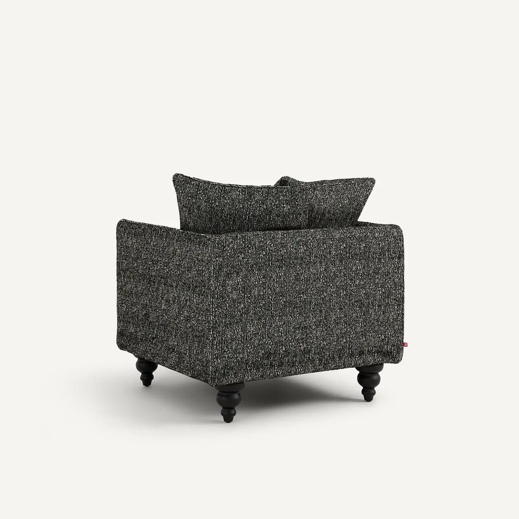 Fauteuil in badstof, LAZARE