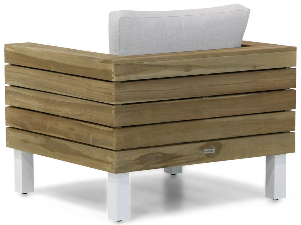 Hoek loungeset 7 personen Teak Old teak greywash Lifestyle Garden Furniture Seashore/Brighton
