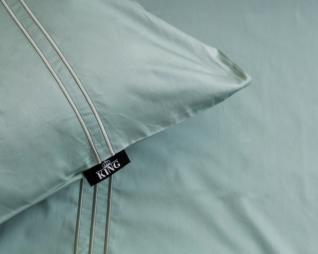 Dekbedovertrek King– 100% katoensatijn – 140×200/220 – jade