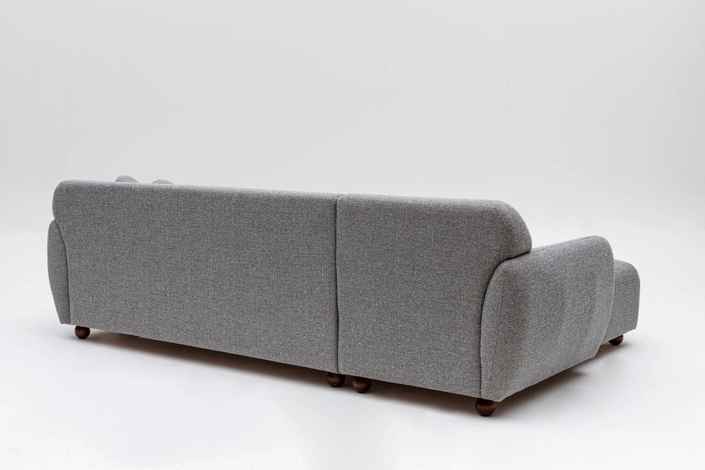 Hoekbank Eddy links bouclé | Atelier Del Sofa