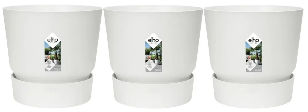 3x Pot elho Greenville wit D30xH28