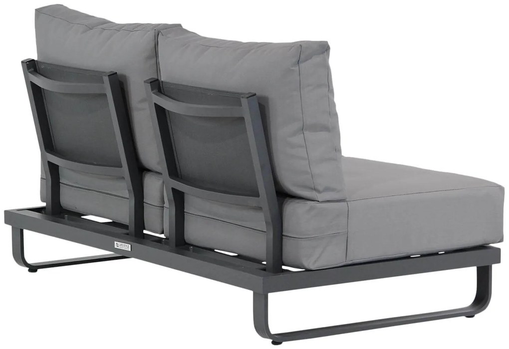 Lifestyle Garden Furniture Venezia Open Bank Aluminium Grijs