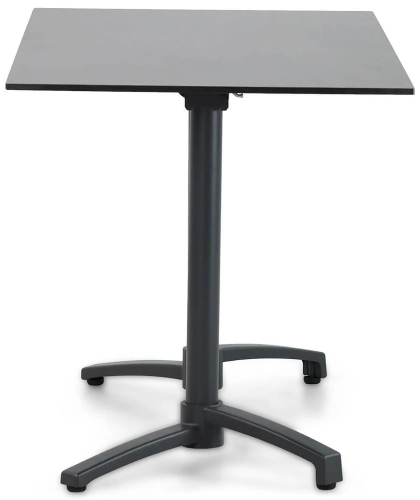 Dining Tuintafel rechthoekig inklapbaar 140 x 70 cm Aluminium Grijs Marano