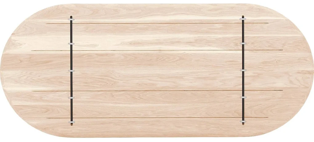 Goossens Excellent Eettafel Floyd, Semi rond 240 x 100 cm