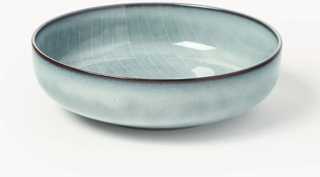 Handgemaakte schalen Nordic Sea, Ø 17 cm, 4 stuks