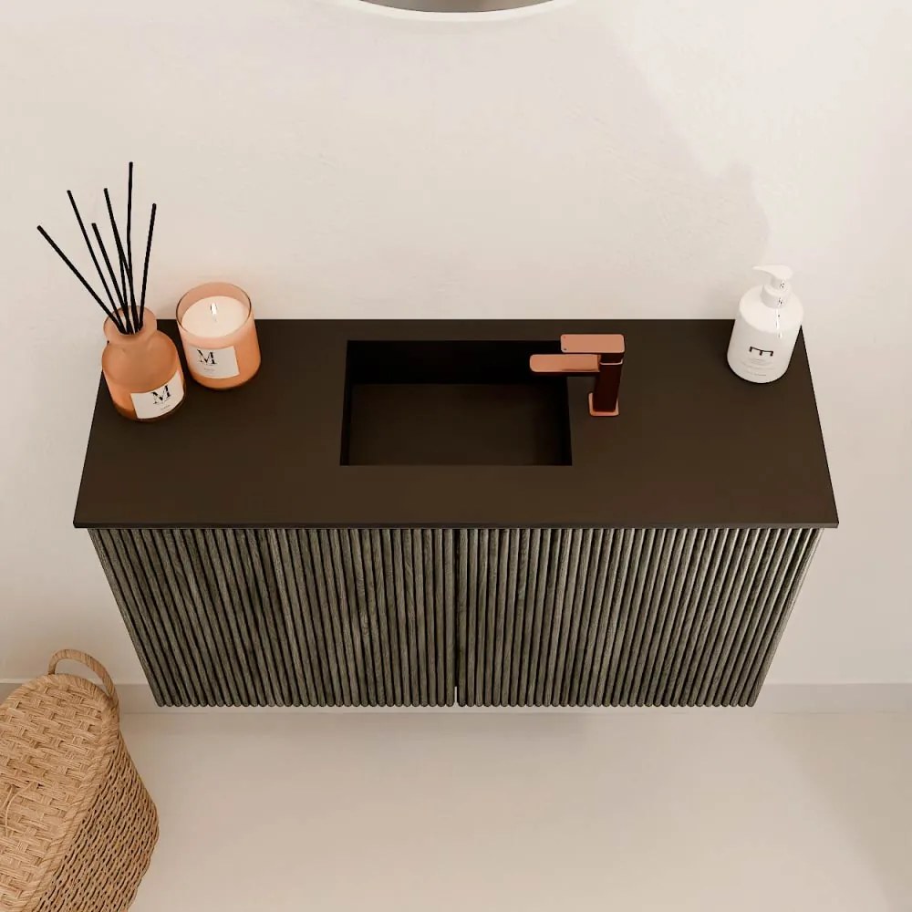 Mondiaz Joya 70cm toiletmeubel shadow met wastafel faye midden 1 kraangat urban