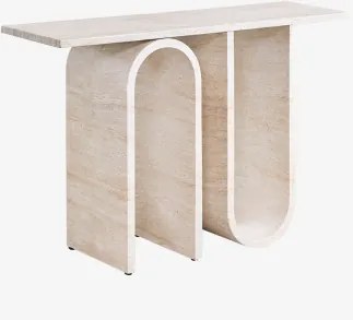 Buitenconsole In Cement Met Travertijnlook Ceravi Look Travertino - Sklum