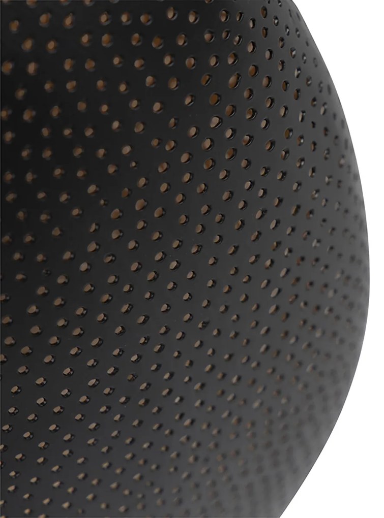 Smart plafondlamp zwart met goud 40 cm incl. Wifi G95 - Radiance