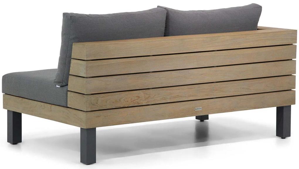 Lifestyle Garden Furniture Atlantic Open Bank Rechts Teak Old Teak Greywash
