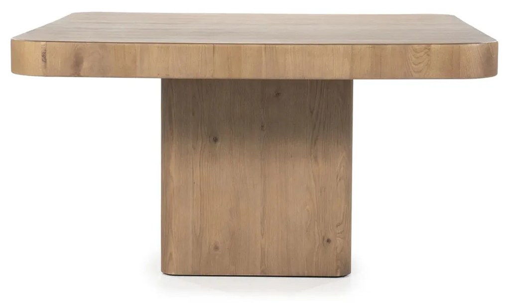 Eleonora Harmonie Robuuste Eettafel Bruin Eiken Vierkant - 140 X 140cm.