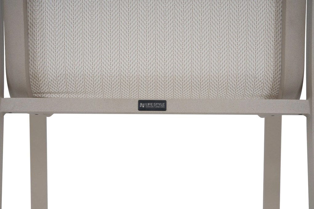 Tuinstoel Aluminium Zand/Beige Timo