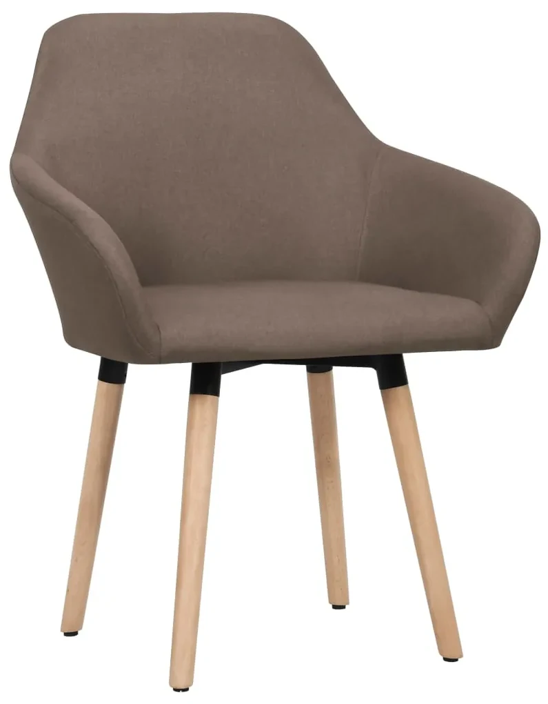 vidaXL Eetkamerstoelen 2 st stof bruin