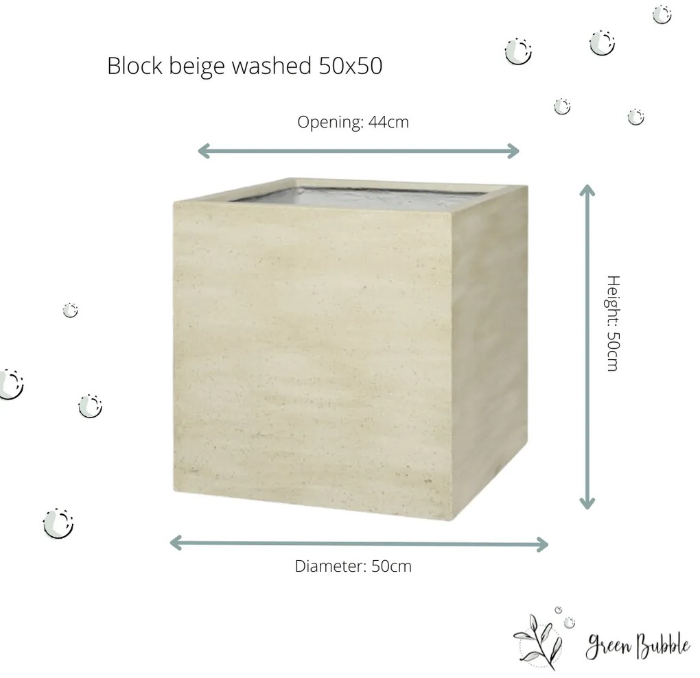 Pot Block Beige washed