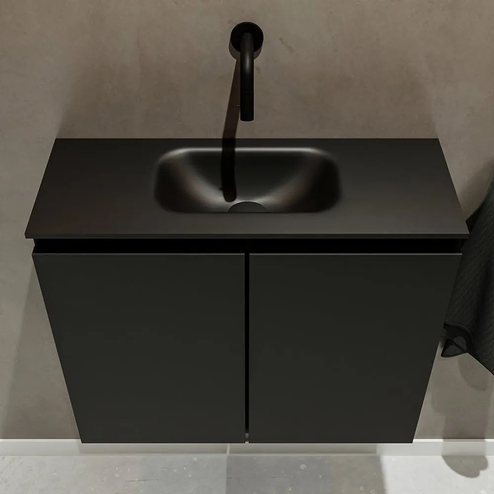 Mondiaz Ture 60cm toiletmeubel urban met wastafel urban midden geen kraangat