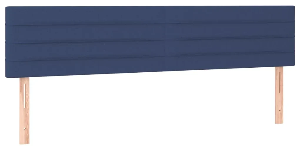 vidaXL Hoofdborden 2 st 80x5x78/88 cm stof blauw