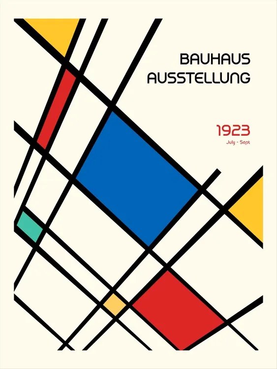 Ilustratie Bauhaus Geometric Design Retro, Retrodrome