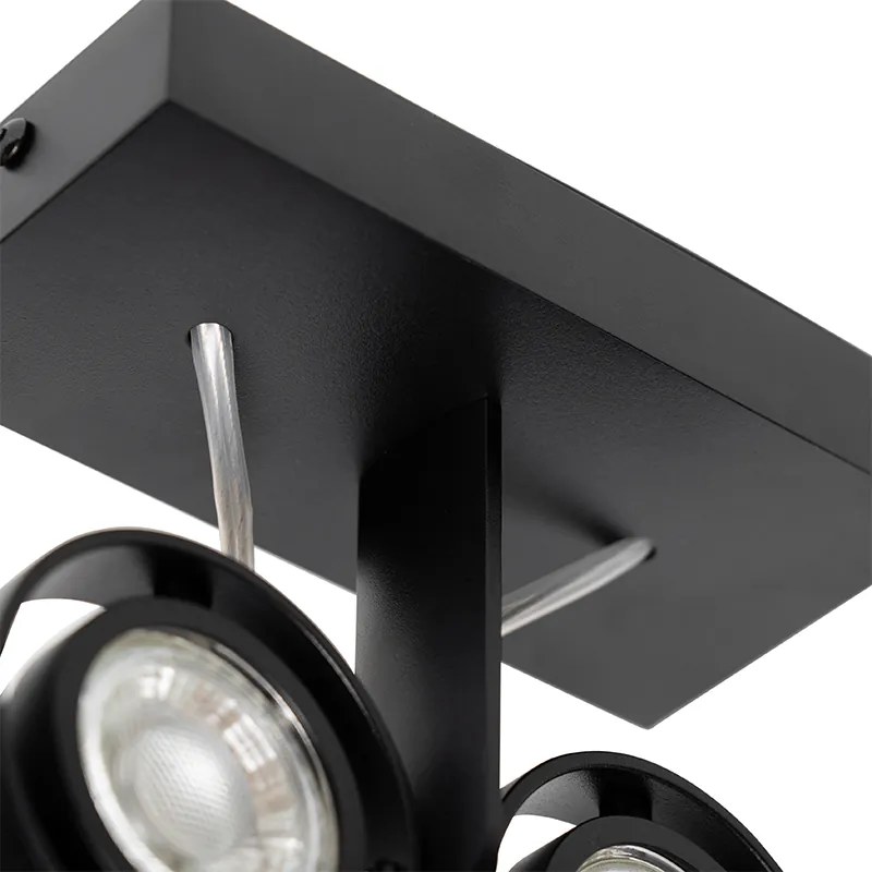 Moderne spot zwart 2-lichts - Master 50