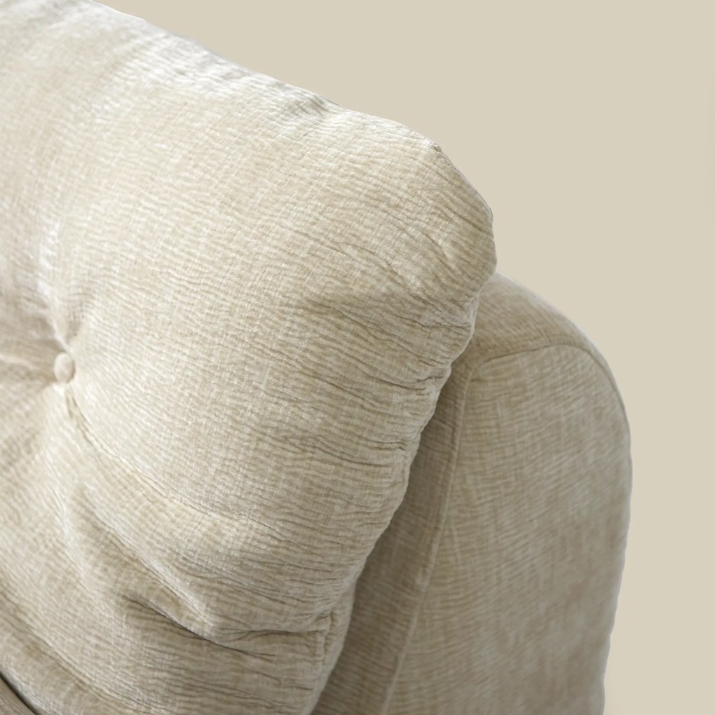 Creme Lounge Fauteuil Retro