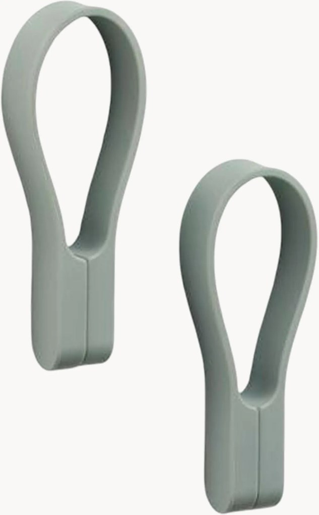 Magnetische handdoekhouders Loop van silicone, 2-delig