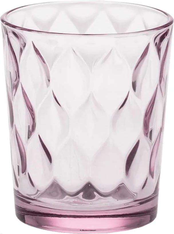 Waterglas Mineral roze 10cm