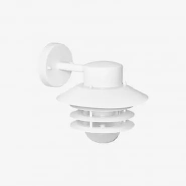 Uvona Rvs Buitenwandlamp Wit - Sklum