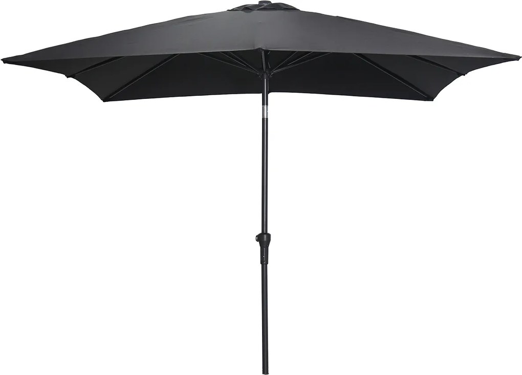 Garden Impressions Lotus stokparasol 250x250 - zwart