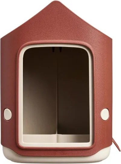 Elho Cosy Bird Feeder - Vogelvoederhuisje - Rood - Met vogelbad
