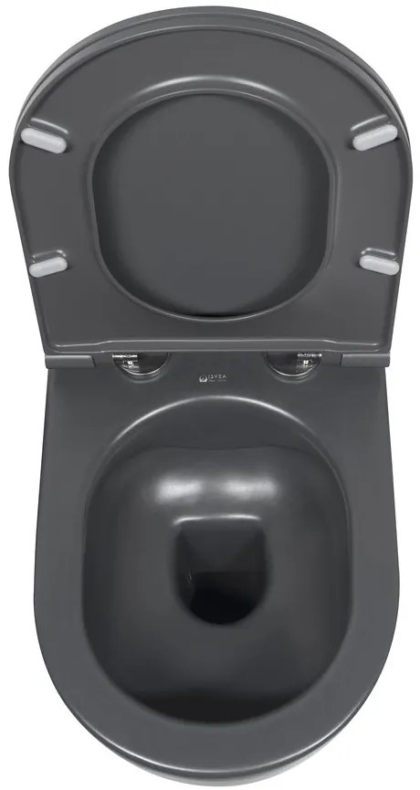 Sapho Infinity randloos toilet 53x36,5cm mat antraciet