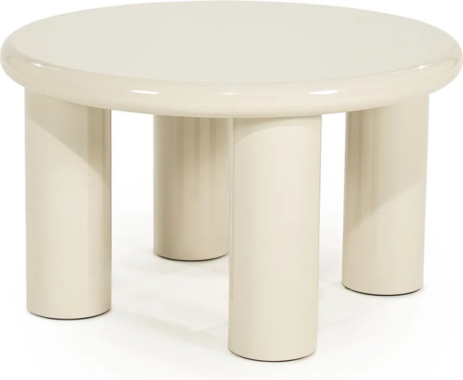 Ronde Salontafel Medium Beige - 60 X 60cm.