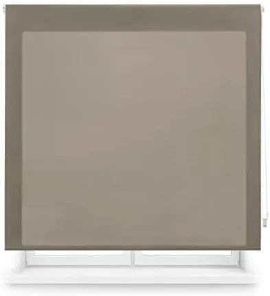 Ara - doorschijnend rolgordijn, glad, bruin, 100 x 250 cm (breedte x hoogte)