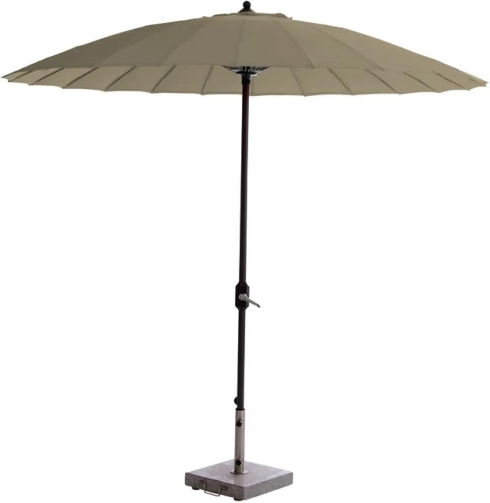 Manilla parasol doorsnede 250 cm carbon black taupe