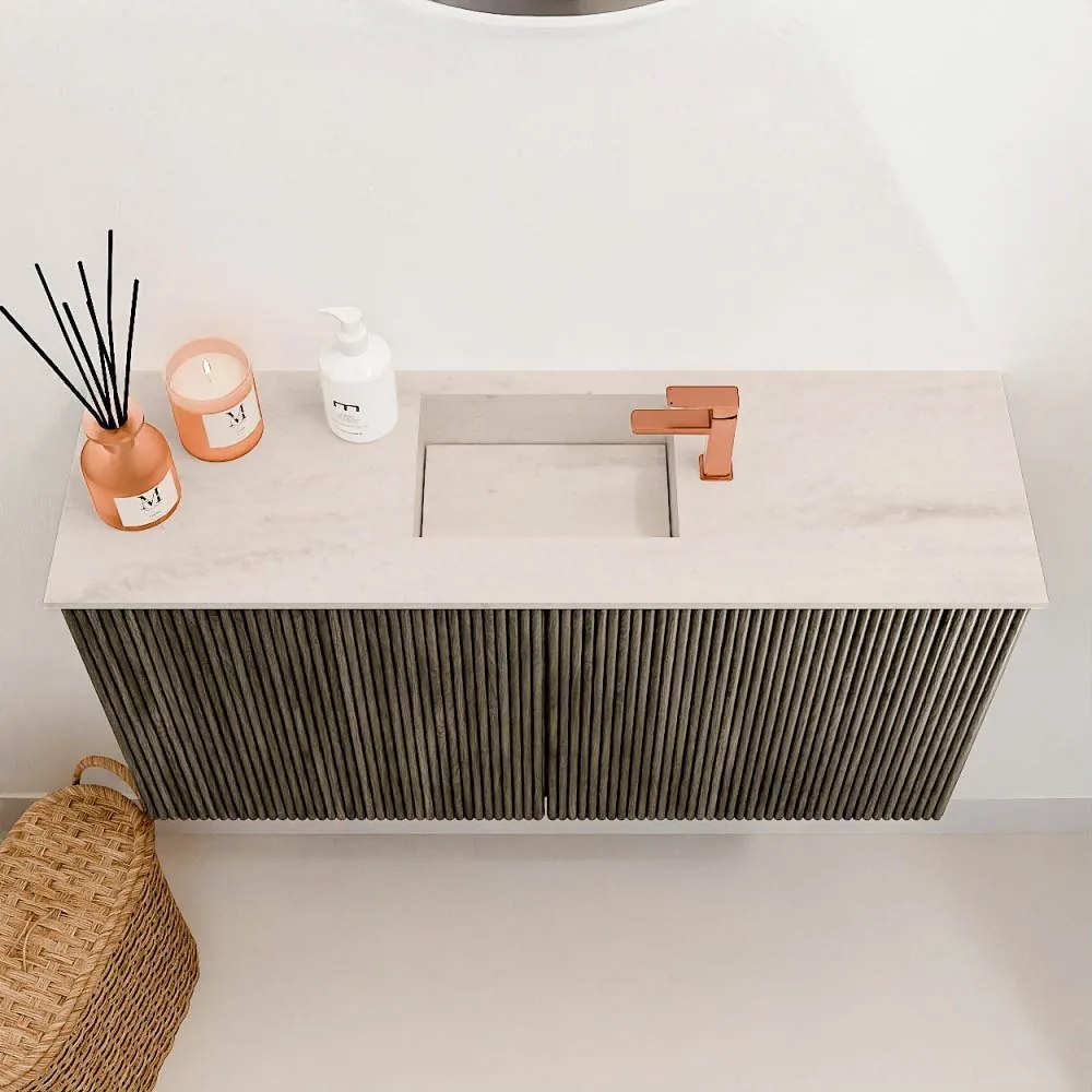 Mondiaz Joya DLux 80cm toiletmeubel shadow met wastafel faye midden 1 kraangat meli