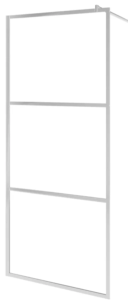 vidaXL Inloopdouchewand halfmat 100x195 cm ESG-glas