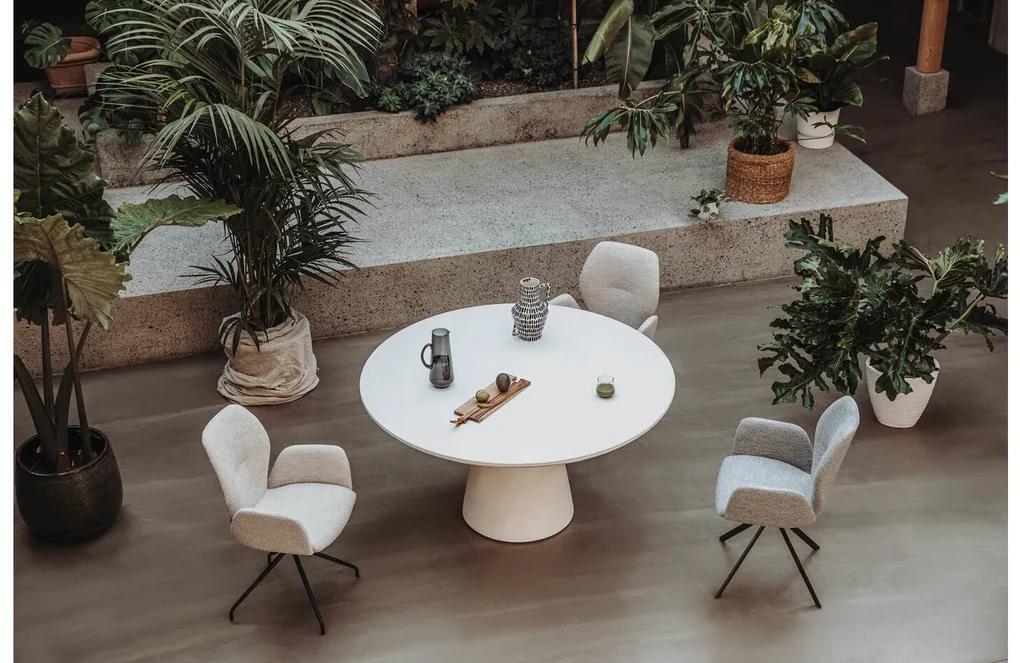 Goossens Eettafel Stone, Rond 150 x 150 cm
