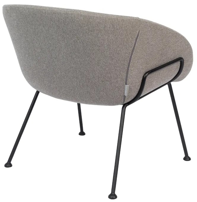 Zuiver Feston Design Fauteuil Grijze Stof