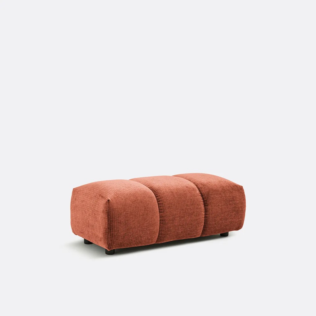 XL poef, vintage ribfluweel, L109 cm, Nuria