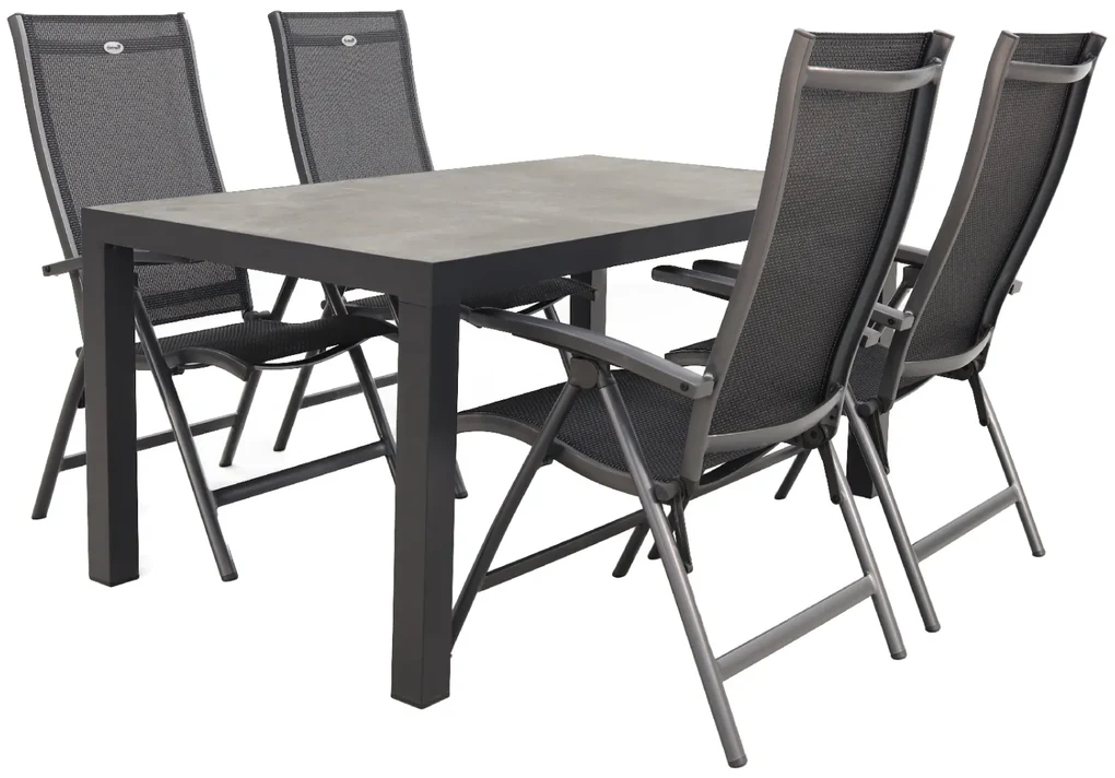 Hartman Salvatore/President 160 cm. verstelbare tuinset - 5-delig