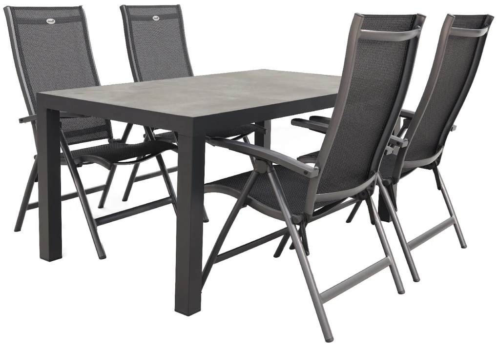 Hartman Salvatore/President 160x90 cm. verstelbare 4-persoons tuinset