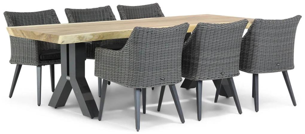 Garden Collections Milton/Woodside 240 cm dining tuinset 7-delig