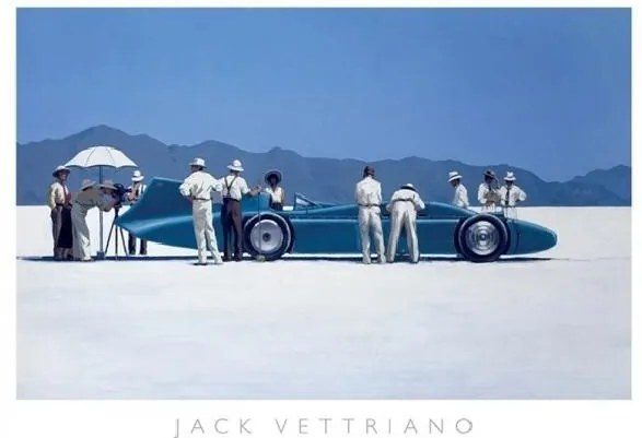 Kunstdruk Bluebird at Bonneville, 1995, Jack Vettriano