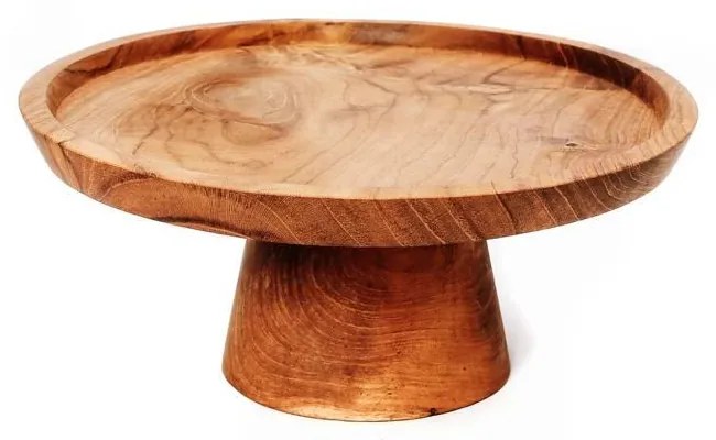 Cakeschaal Root teakhout | Bazar Bizar