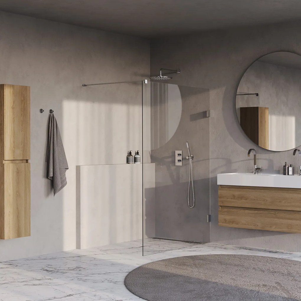 Brauer Void profielloze inloopdouche 140cm chroom