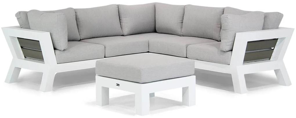 Hoek loungeset  Aluminium Wit 5 personen Santika Furniture Santika Yovita