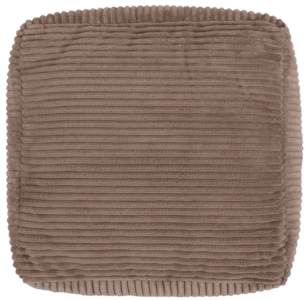 Theo Corduroy Poef - Mocha Bruin