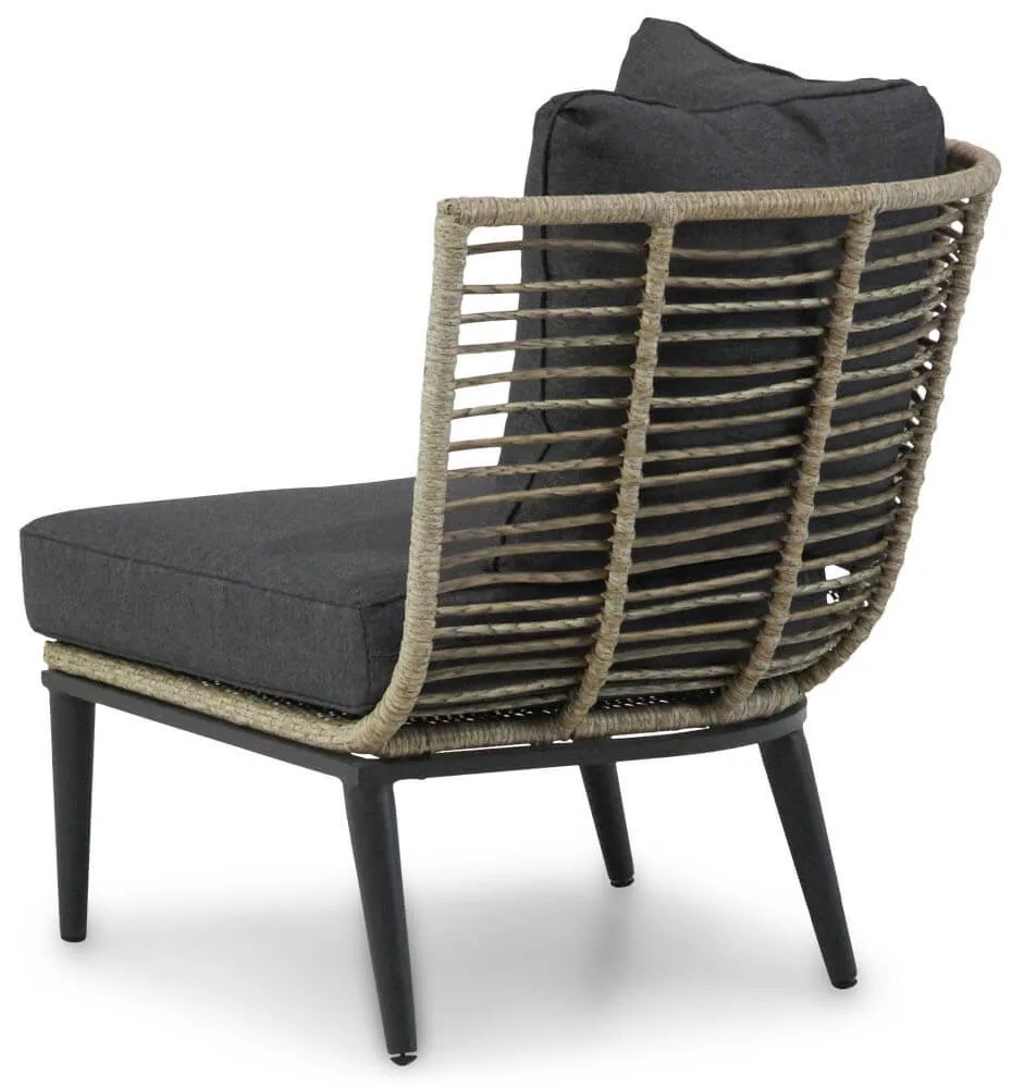 Hoek loungeset 4 personen Aluminium/wicker Taupe  Coco Coco Leonardo