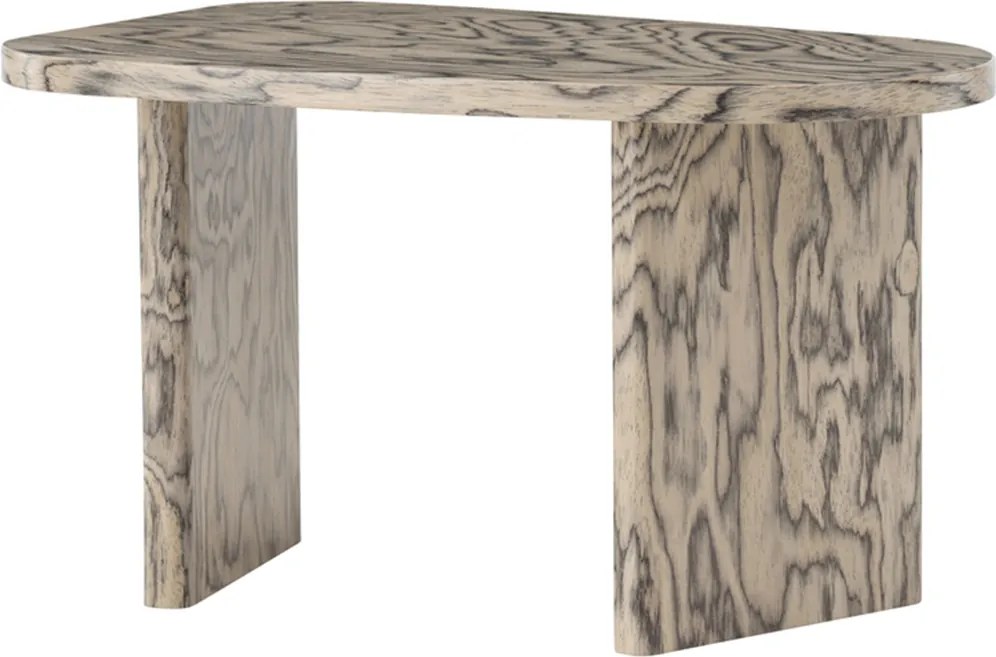 Kleine Organische Salontafel Grijs - 45 X 70cm.
